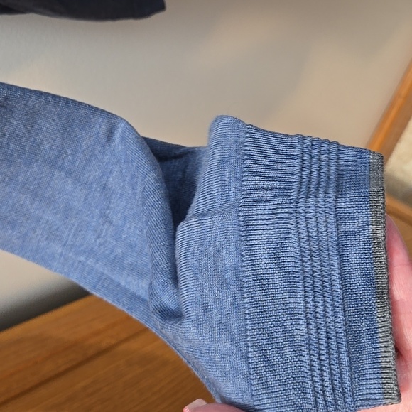 Dylan Gray Mens Blue Wool Silk Cashmere Blend Lightweight Sweater XL NWT - Picture 5 of 6